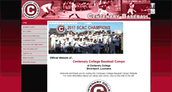 Desktop Screenshot of centenarybaseballcamps.com